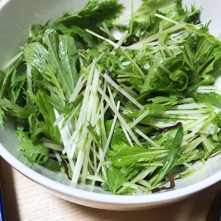 クセになる 水菜のおつまみ系サラダ レシピ 作り方 By Mwm 楽天レシピ